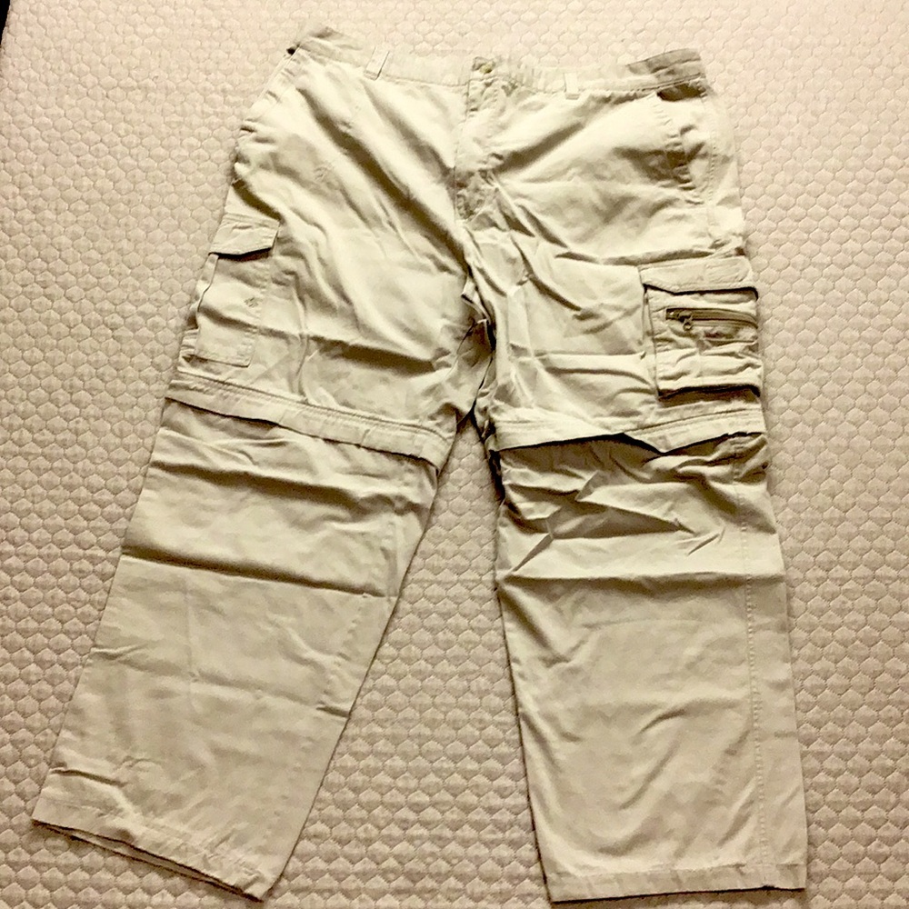 Columbia Men's 2XT Vertex Convertible Cargo Pants - Light Khaki SEE MEASUREMENTS